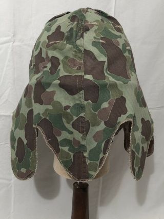 Korean War Era Usmc Ega 1st Pattern Reversible Camouflage Helmet Cover 1953
