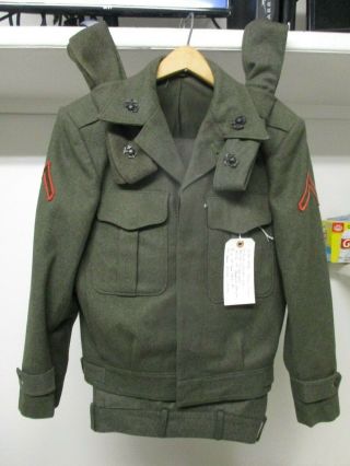 Korean War Era Usmc Marine Corps Uniform Set Vandegrift Jacket Ided