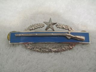 Estate Find Originial Korean War U.  S.  Combat Infantry Badge W/one Star