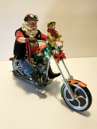 Clothtique Santa Possible Dreams On The Road Motorcycle