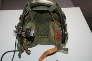 Id’ed Navy H - 4 Flight Helmet Size Medium With Liner & Wires Gentex,  Korean War