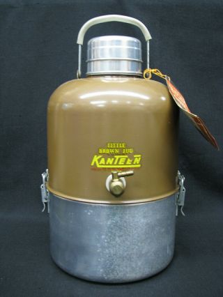 Vintage Hemp & Co.  Little Brown Jug Kanteen Model 8700 Large Capacity