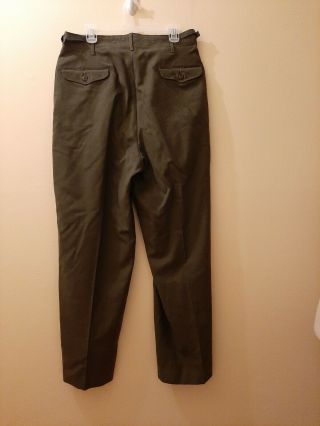1951 Medium Long OG - 108 US Military Korean War Wool M1951 Field Trousers Pants 2