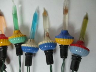 8 Old 1940 ' s ROYAL C - 6 Bubble Lights w 8 Light Cord - All 2 Color 3