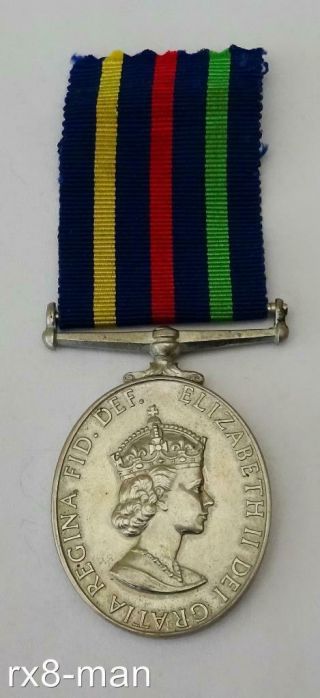 Eiir British Civil Defence Long Service Medal Unnamed Full Size