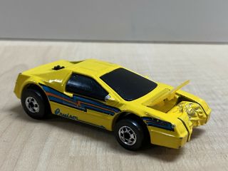 Hot Wheels Crack - Ups Yellow Basher Cruiser Coupe 1983 Mattel Hong Kong