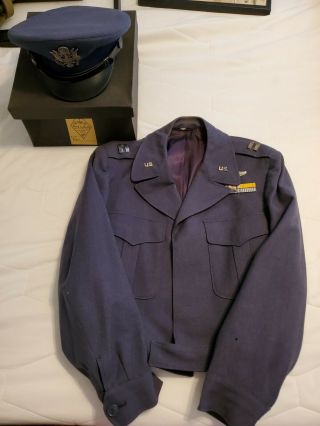 Usaf Korean War Ike Jacket,  Visor Cap