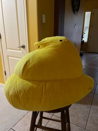 Giant Yellow Peeps Plush Easter Toy Stuffed Animal Pillow