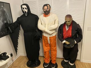 Ghostface Gemmy 6ft Life Size Hannibal Lecter & Jeeves The Butler.  Read All