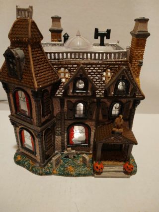 Lemax The Alford Mansion Spooky Town Porcelain Lighted House 3