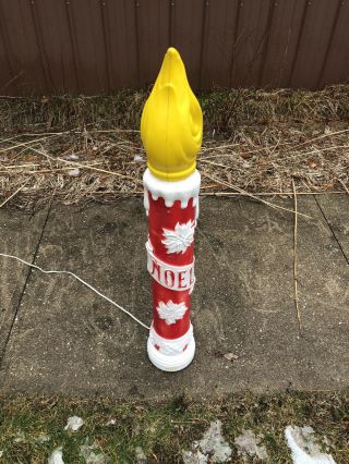 Vintage 38” Empire Noel Christmas Candle Blow Mold