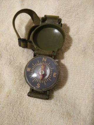 Korean War Era United States Military Model 1949 Wrist Compass