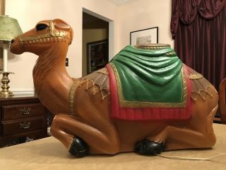 Nativity Camel Lighted Blow Mold Christmas Yard Decoration Usa 28”
