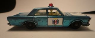 Matchbox Lesney 55/59 Ford GALAXIE POLICE CAR custom paint 3