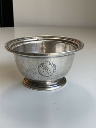 Vintage Los Angeles Athletic Club Sugar Bowl International Silver Soldered 8 Oz