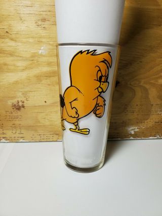 Vintage 1973 Pepsi Looney Tunes Warner Bros Henry Hawk Collector Series Glass