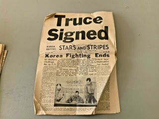 Pacific Stars And Stripes Korea Edition Truce Signed July 28,  1953
