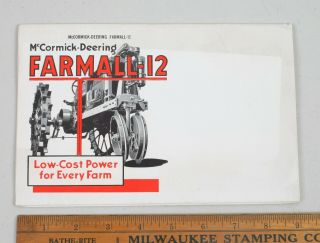 1932 McCormick Deering Farmall 12 F - 12 Mailer Poster International Harvester 2