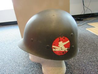 Korean War Us Army M - 1 Helmet Liner Railsplitter/capac/westinghouse Marked