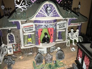 Lemax Spooky Town Cemetery Tours Halloween Decor With Car And Gravestones