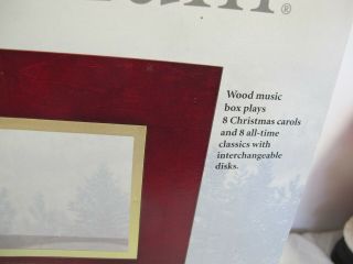 MR CHRISTMAS MUSICAL BELL SYMPHONIUM WOOD MUSIC BOX 16 DISC 2