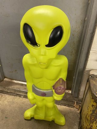 General Mold Halloween 36 " Green Alien With Laser Lighted Blow Mold