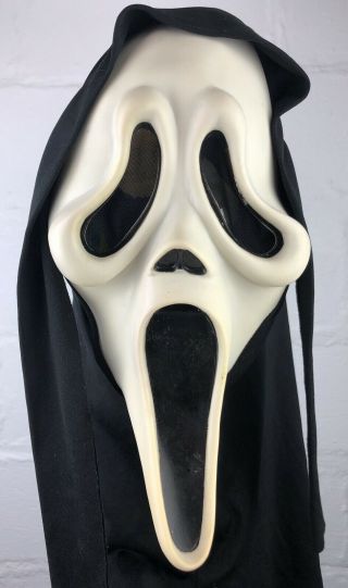 Vintage Easter Unlimited Scream Ghostface Mask Mk Stamp Glows Fun World Variant