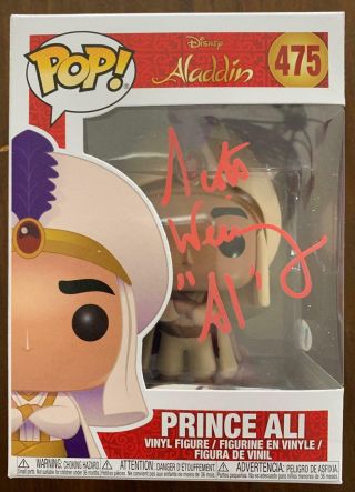 Scott Weinger Signed " Al " Prince Ali Funko Pop Disney 