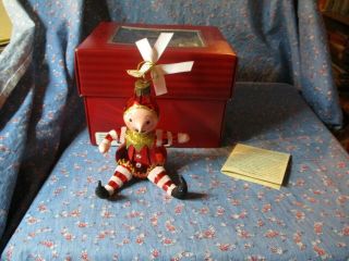 Waterford Christmas Ornament Sugar Plums Red Elf 137243