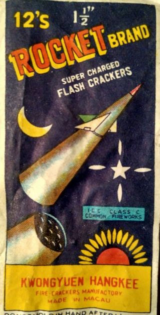 Class 3 Rocket Brand Firecracker Pack Label - I.  C.  C.