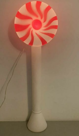 Candy Peppermint Lollipop Swirl 33 " Christmas Blow Mold Union,  Cord