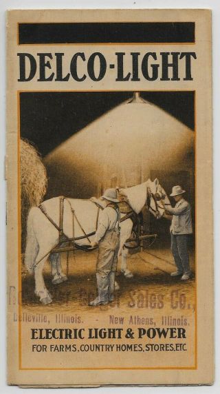 Delco - Light Electric Light & Power Plant For Farms - Country Homes - Brochure Js65
