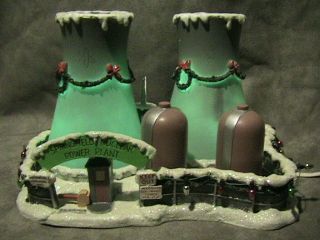 Simpsons Hawthorne Christmas Village Springfield Nuclear Power Plant 2004