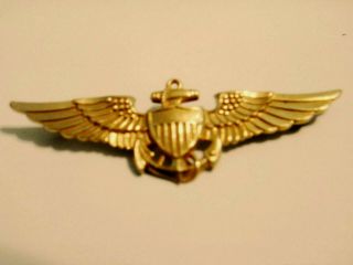 Orig.  Korea / Vietnam Era Usmc / Us Navy Pilot Wing W/ Pb Vanguard,  N.  Y.