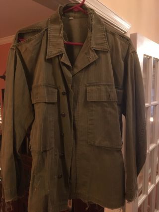 Vintage Korean War Army Jacket,  Size 38r