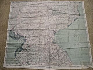Korean War,  Cold War Us Air Force Korea Silk Evade And Escape Map,  1951
