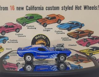 HOT WHEELS JC WHITNEY BLUE RODGER DODGER WITH REAL RIDERS BLISTER PULL M/NM 3