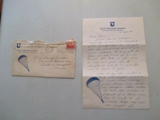 1953 101 Airborne Division Camp Breckinridge Ky Military 1st Written Love Letter
