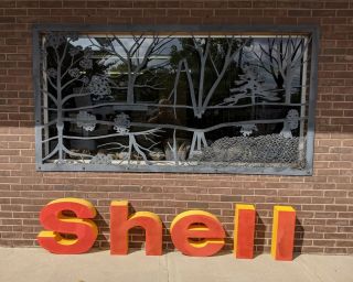 Shell Sign Lighted 20 " Letters S H E L L Set Of 5 S Hell