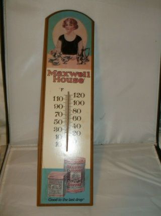 Vintage Maxwell House Coffee Thermometer.  18 " X 5 ".  Advertising