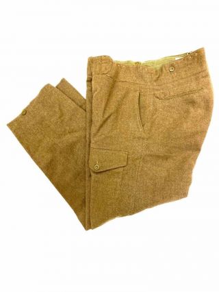 Ww2 British Army Battle Dress Pants Trousers Size 13 1955 Dated 1949 Pattern