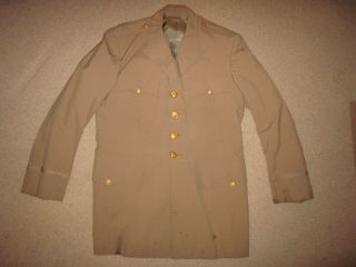 Vintage Korean War Us Army Khaki Dress Uniform Jacket And Trousers 8th Div.