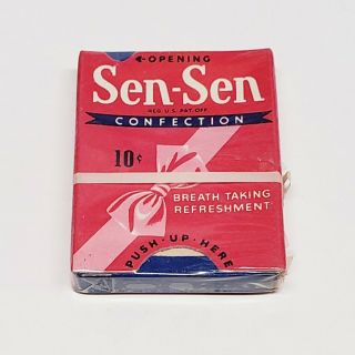 Vintage Sen Sen Confection Licorice Candy - Rare Classic Treat