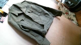 1952 Canadian Army Battle Dress Blouse Serge Wool Jacket Korea Uniform