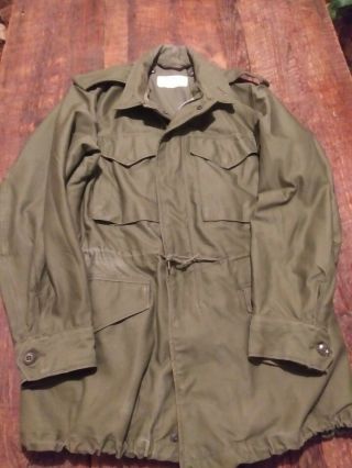 Vintage Us Army Military M - 1951 Cold Weather Field Jacket Small Regular