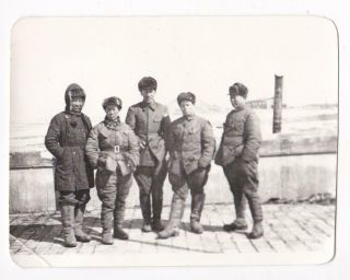 Korean War China Pva Soldiers Group In Theater Photo People 