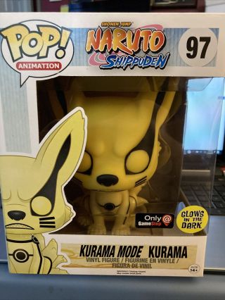 Funko Big 6 " Pop Anime Nuruto Ship Kurama Mode Kurama Gitd Gs Vaulted {fbpb12}
