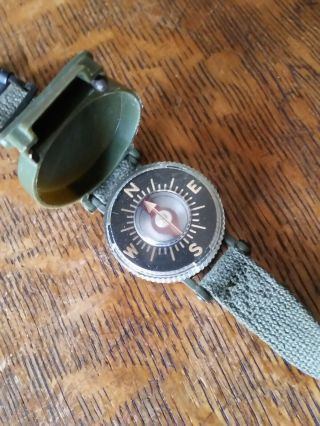 U.  S.  Military Korean War Era Model 1949 Wrist Compass