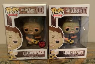 Leatherface Funko Pop Bloody Chase And Vaulted Common