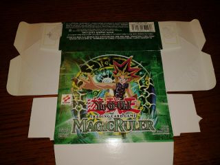 2002 Yu - Gi - Oh Magic Ruler 1st Edition Empty Booster Box 36 Ct